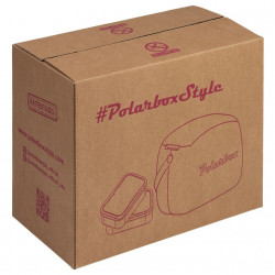 Geanta frigorifica Polarbox Gold, 6 litri, Include 2 cutii pentru pranz, Mentine temperatura scazuta pana la 24 h, Roz/Auriu
