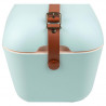 Ψυκτική τσάντα Polarbox Classic, 20 λίτρα, πολυστυρόλιο AIRPOP, 5-15 °C έως 24 ώρες, Κλασικό δερμάτινο λουράκι, Μπλε/Ροζ