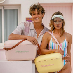 Polarbox Pop Cooler Bag, 20 liters, AIRPOP polystyrene, 5–15°C for up to 24 hours, Blue/Pink