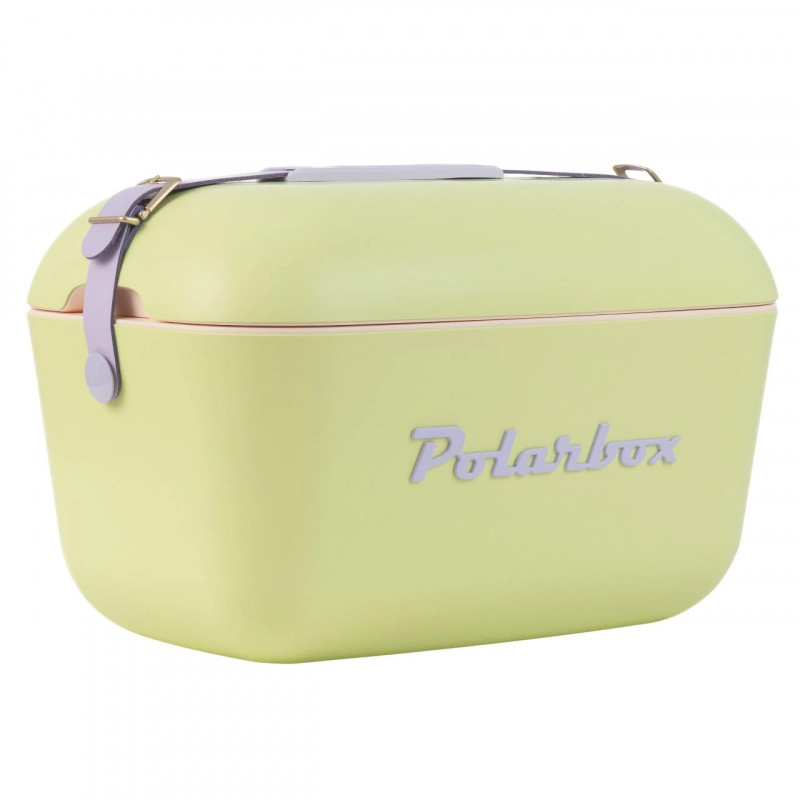 Polarbox Pop hűtőtáska, 20 literes, AIRPOP polisztirol, 5–15 °C-on akár 24 órán át, zöld/lila
