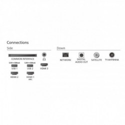 Philips 32PHS6050/12 TV, 32″ (80 cm), 1366×768 HD Ready, Energy Class E, Smart TV, LED, Wi-Fi, TITAN OS, Black