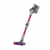 Aspirator vertical JIMMY H9 Flex, 600 W, 200 AW, 0,6 l, pliabil, autonomie 80 de minute, afișaj LED, tehnologie Double Cyclon, roșu/grizonat