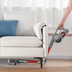 Σκούπα όρθια JIMMY H9 Flex, 600W, 200 AW, 0.6 l, Αναδιπλούμενη, 80 λεπτά αυτονομία, οθόνη LED, τεχνολογία Double Cyclon, κόκκινο/γκρι