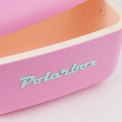Хладилна чанта Polarbox Pop, 20 литра, AIRPOP полистирол, 5-15C до 24 часа, Розов/Зелен