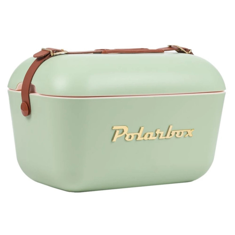Ψυκτική τσάντα Polarbox Gold, 20 λίτρα, πολυστυρόλ AIRPOP, 5-15 °C έως 24 ώρες, Πράσινο/Χρυσό