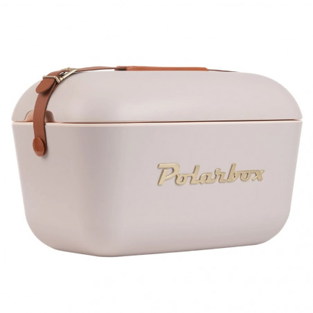 Geantă frigorifică Polarbox Gold, 12 litri, polistiren AIRPOP, 5-15 °C până la 24 de ore, roz/auriu