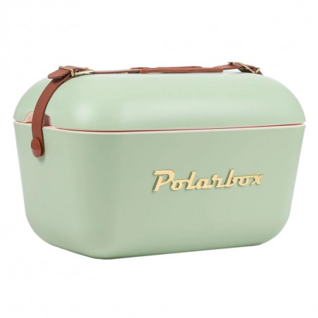 Geantă frigorifică Polarbox Gold, 12 litri, polistiren AIRPOP, 5-15 °C până la 24 de ore, verde/auriu