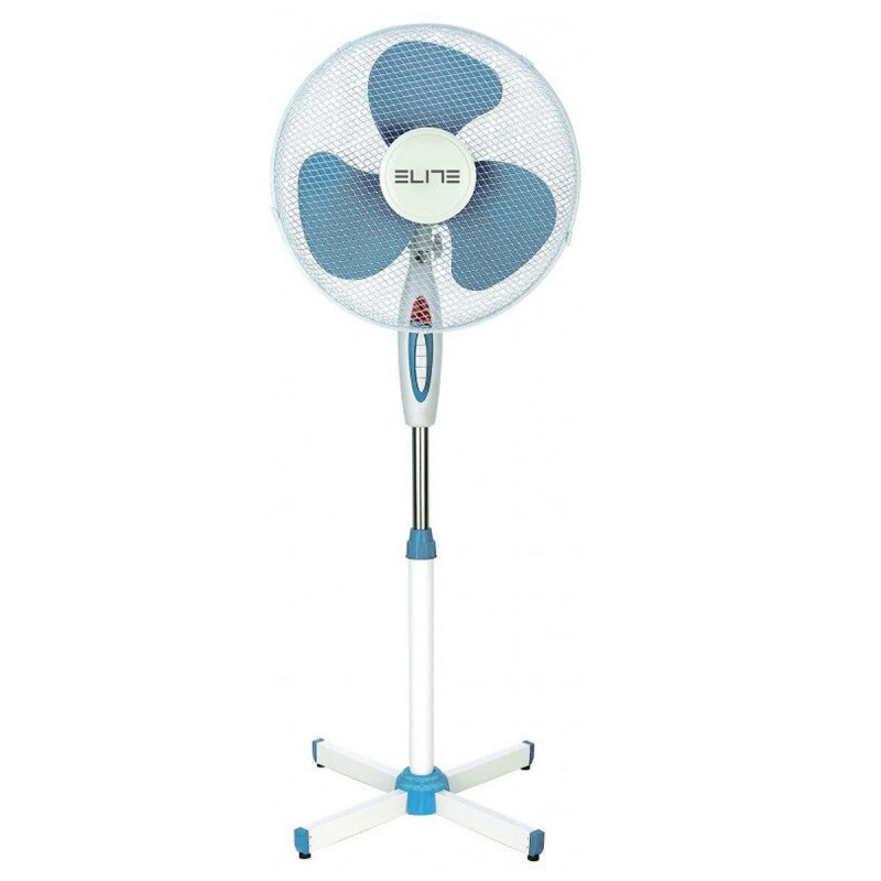Elite EFS-0440 Fan, 40 W, 40 cm, 3 speeds, Adjustable stand, White/Blue