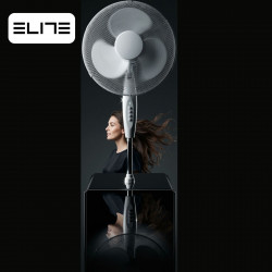 Elite EHSF-0362-2 ventilátor, 45 W, 40 cm, 3 sebességfokozat, oszcilláció, fehér