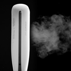Преса за коса L'Oreal Professionnel SteamPod 3.0, 158W, 0.8 г/мин, Вграден воден резервоар, Въртящ се кабел, До 210C, Бял/Черен