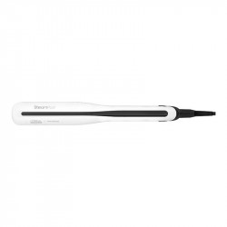 Σίδερο μαλλιών LOreal Professionnel SteamPod 3.0, 158 W, 0,8 g/min, Ενσωματωμένο δοχείο νερού, Περιστρεφόμενο καλώδιο, Έως 210 °C, Λευκό/Μαύρο