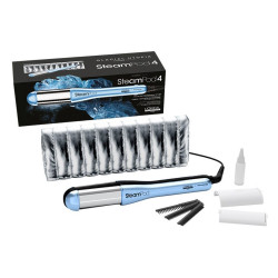 L'Oréal Professionnel SteamPod 4.0 Glacial Utopia Hair Straightener, 165W, 0.8 g/min, Built-in water tank, Swivel cord, Up to 210°C, Blue/White