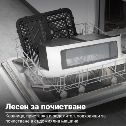 Διπλή φριτέζα θερμού αέρα 8 σε 1 Instant Pot Vortex VersaZone XL ClearCook 140-3025-01-EU, 2800 W, 12 λίτρα, 205 °C, EvenCrisp, Συγχρονισμένη ολοκλήρωση προγραμμάτων, Έλεγχος μέσω οθόνης αφής, Μαύρο/Ανοξείδωτο