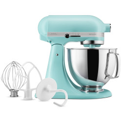 Μίξερ KitchenAid Artisan Elegance 5KSM125EMI, 300 W, 4,8 λίτρα, Direct Drive, 10 ταχύτητες, Τυρκουάζ