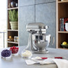 Планетарен миксер KitchenAid Artisan Elegance 5KSM125ECU Contour silver, 300W, 4.8 л, Direct drive, 10 скорости, Сив металик
