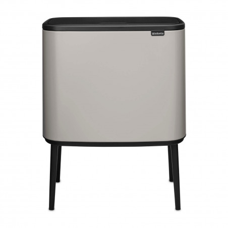 Brabantia Bo Touch 1010454 szemetes, 3x11 l, simán és csendesen nyíló, nagy nyílás, szürke