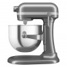 Планетарен миксер KitchenAid Artisan 5KSM70SHXEMS Medallion silver, 375 W, 6.6 л, 11 скорости, 67 точки на допир, Повдигане на купата, Специална скорост Fold, Flex Edge, Сив металик