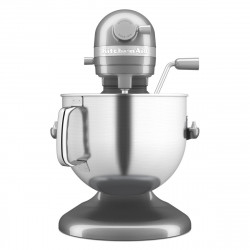 Планетарен миксер KitchenAid Artisan 5KSM70SHXEMS Medallion silver, 375 W, 6.6 л, 11 скорости, 67 точки на допир, Повдигане на купата, Специална скорост Fold, Flex Edge, Сив металик