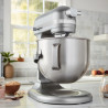 Μίξερ KitchenAid Artisan 5KSM70SHXEMS Medallion silver, 375 W, 6,6 λίτρα, 11 ταχύτητες, 67 σημεία επαφής, Ανύψωση του κάδου, Ειδική ταχύτητα «Fold», Flex Edge, Γκρι μεταλλικό