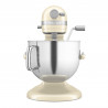 Mixer planetar KitchenAid Artisan 5KSM70SHXEAC Almond cream, 375 W, 6,6 l, 11 viteze, 67 de puncte de contact, Ridicare cuvă, Viteză specială „Fold”, Flex Edge, Cremă