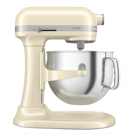 Планетарен миксер KitchenAid Artisan 5KSM70SHXEAC Almond cream, 375 W, 6.6 л, 11 скорости, 67 точки на допир, Повдигане на купата, Специална скорост Fold, Flex Edge, Крем