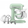 Планетарен миксер KitchenAid Artisan 5KSM60SPXEPT Pistachio, 375 W, 5.6 л, 11 скорости, 67 точки на допир, Повдигане на купата, Специална скорост Fold, Светлозелен