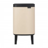 Кош за боклук Brabantia Bo Small Hi 1010460, 4 л, Плавно и безшумно отваряне, Противоплъзгаща основа, Бежов