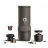 Espressor portabil Outin Mino SG, 22 bari, 9000 mAh, 70 ml, Extractie la 93,3°C, Cafea macinata si capsule Nespresso, USB-C, Gri