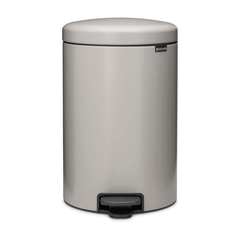 Brabantia NewIcon 1010441 Pedal Bin, 20 L, Soft-Close, Non-Slip Base, Light Gray