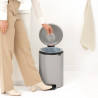 Brabantia NewIcon 1010441 Pedal Bin, 20 L, Soft-Close, Non-Slip Base, Light Gray