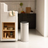 Κάδος απορριμμάτων Brabantia Touch Bin New 1010459, 30 λίτρα, Αθόρυβο και ομαλό κλείσιμο, Ανοιχτό γκρι