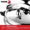 Втора ръка: Тенджера под налягане Fagor Chef Extremen 100602653, 15 л, 30 см, 50 kPa, 3 системи за безопасност, Алуминий, Сребрист