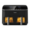 Втора ръка: Двоен фритюрник с горещ въздух Cosori Dual Basket CAF-R901-AEU, 1750 W, 8.5 л, 8 програми, Таймер, Touch screen, Черен