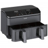 Μεταχειρισμένος: Διπλή φριτέζα ζεστού αέρα Cosori Dual Basket CAF-R901-AEU, 1750 W, 8,5 l, 8 προγράμματα, Χρονοδιακόπτης, Οθόνη αφής, Μαύρο