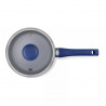 La mâna a doua: Cratita cu capac din sticla Tasty Everyday 678556, 18 cm, 1,8 l, Maner moale, Aluminiu, Acoperire antiaderenta, Albastru