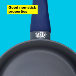 Μεταχειρισμένος: Κατσαρόλα με γυάλινο καπάκι Tasty Everyday 678556, 18 cm, 1,8 l, Μαλακή λαβή, Αλουμίνιο, Αντικολλητική επίστρωση, Μπλε