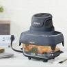 Втора ръка: Фритюрник с горещ въздух преносим 4в1 Ninja CRISPi FN101EUGY, 1700W, 3.8l, 6 порции, 2 стъклени контейнера, 4 програми, Без PFAS и BPA, Тъмносин