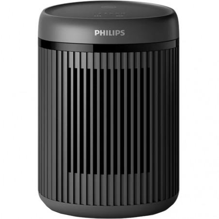 Втора ръка: Вентилаторна печка-духалка с керамичен нагревател Philips CX2120/01, 600/1500 W, За до 15м2, 3 температурни настройки, Защита от преобръщане, Черен