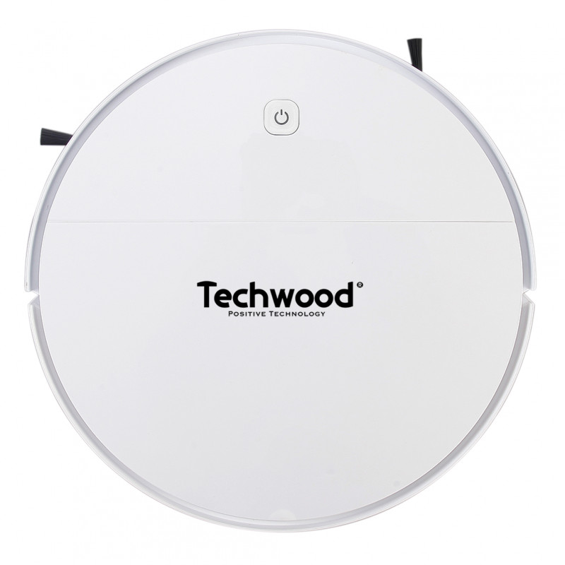 Használt: Прахосмукачка робот 2 в 1 Techwood TAR-2031, 450 Pa, 350 мл, Вградена кърпа, Автономия 90 мин, Бял