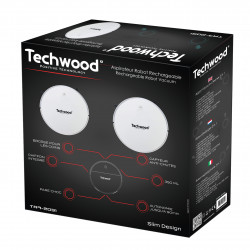 Втора ръка: Прахосмукачка робот 2 в 1 Techwood TAR-2031, 450 Pa, 350 мл, Моп, Автономия 90 мин, Бял
