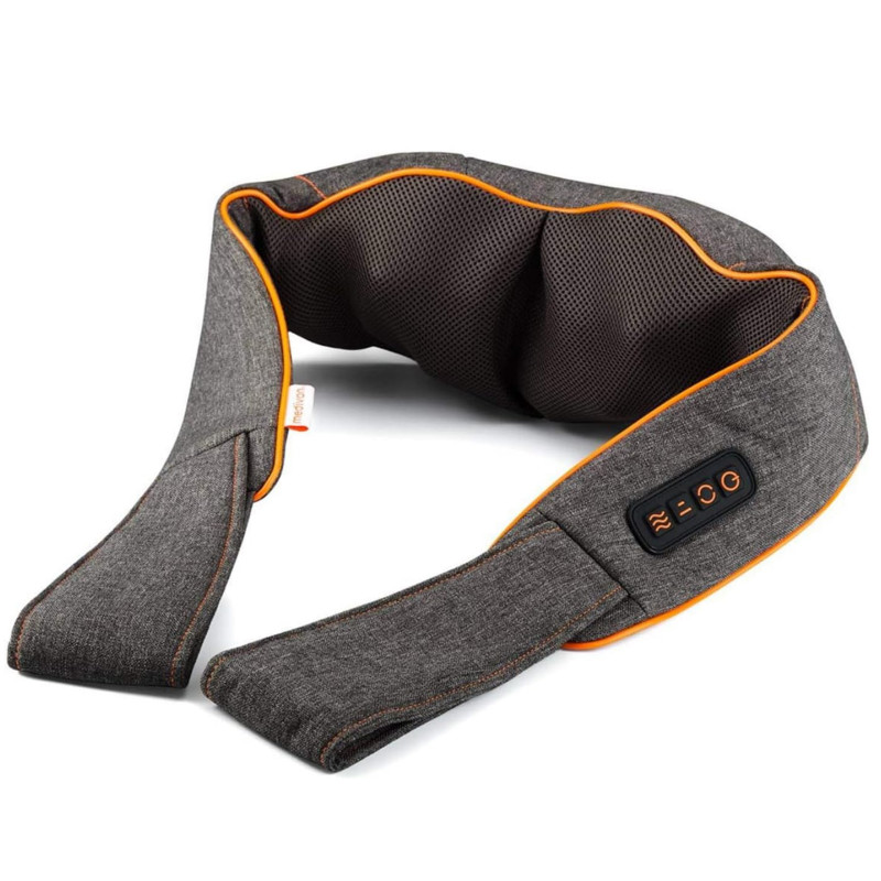 Second hand: Medivon Collar Simple MD-R1505 Shiatsu Massager, 18 W, 8 Heads, Timer, Force Control, Heat Function, Gray