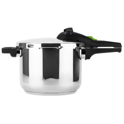 La mâna a doua: Set 2 oale sub presiune Fagor Rapid Xpress, 4+6 l, 2 nivele 60/100 kPa, 5 sisteme de siguranta, Otel 18/10, Argintiu