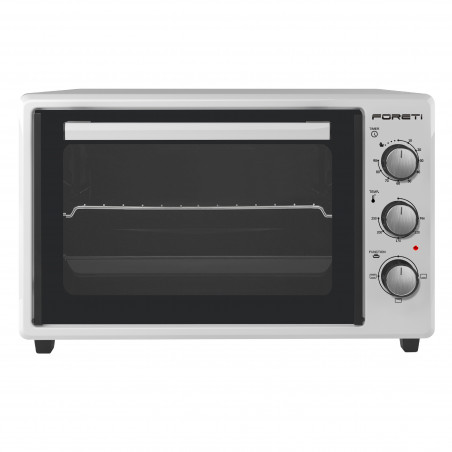Second hand: Малка готварска фурна Foreti EO 3600 W, 1400 W, 36 л, Термостат, Таймер, Емайл, Бял