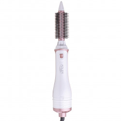 Втора ръка: Четка за сушене и стилизиране 5в1 Adler AD 2027, 1200 W, 2 температури, Керамично покритие, Аксесоари, Бял/розов