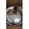La mâna a doua: Oala adanca cu capac inox Rosberg R51211B22S, 22 cm, 7,2 l, Baza multistrat, Inductie, Otel inoxidabil