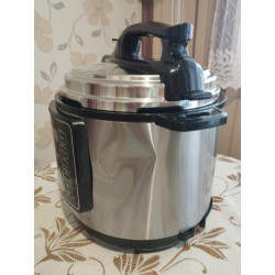 Втора ръка: Мултикукър под налягане Oliver Voltz OV51985I6, 1000W, 9 програми, 6L, 70kPa, 24ч таймер, Инокс