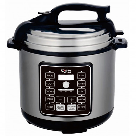 Втора ръка: Мултикукър под налягане Oliver Voltz OV51985I6, 1000W, 9 програми, 6L, 70kPa, 24ч таймер, Инокс
