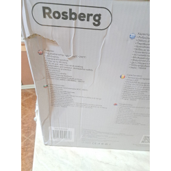 Használt: Фритюрник с горещ въздух AirFryer Rosberg R51980CB, 1800W, 8 л, 7 програми, Таймер, Черен