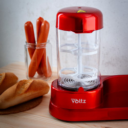 Μεταχειρισμένος: Συσκευή για Hot Dog Maker Voltz OV51984A, 365W, Λειτουργία βρασμού αυγών, αντικολλητική επίστρωση, κόκκινο