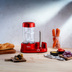 Μεταχειρισμένος: Συσκευή για Hot Dog Maker Voltz OV51984A, 365W, Λειτουργία βρασμού αυγών, αντικολλητική επίστρωση, κόκκινο